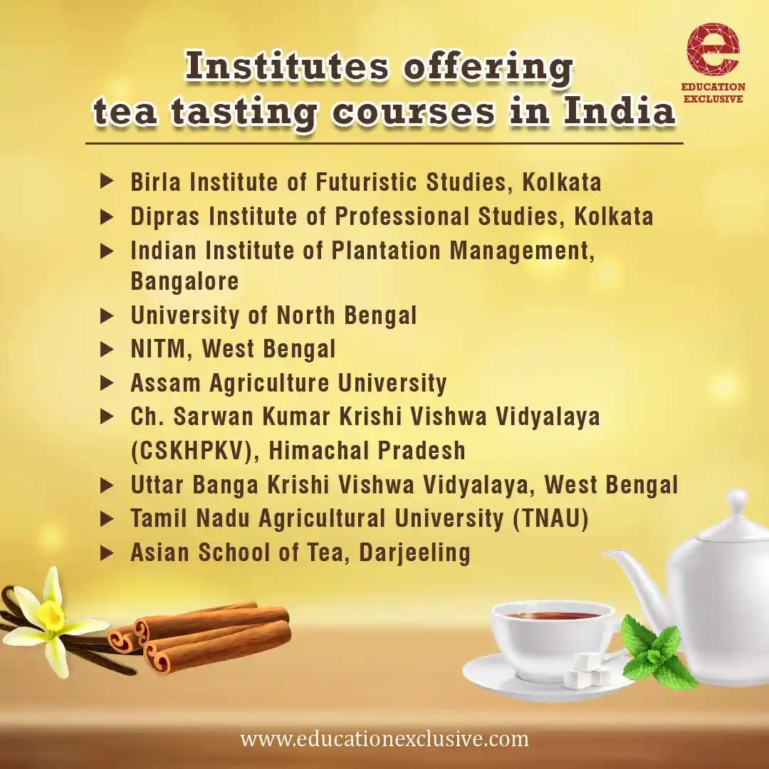 Institutes of tea tasting course in India